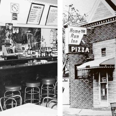 old tavern interior and exterior
