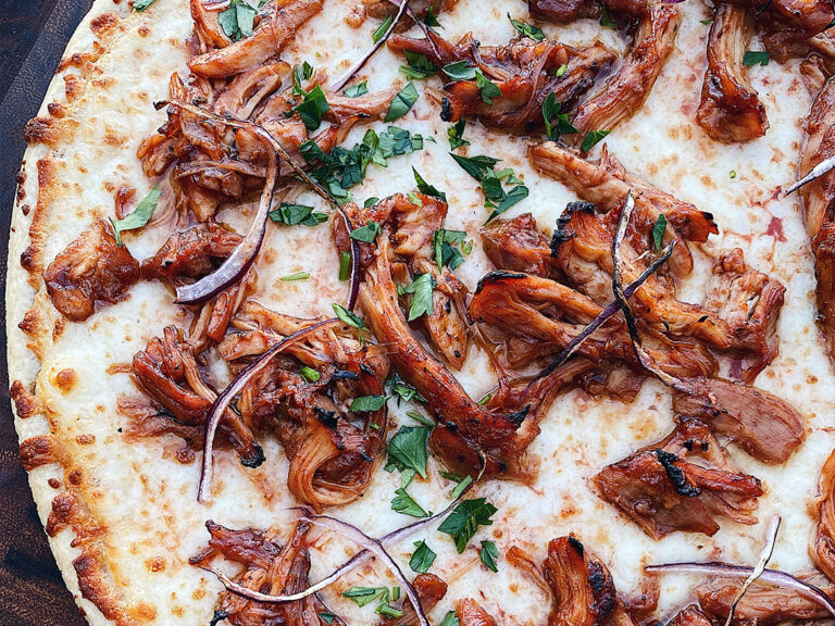 BBQ Chicken Thighs Pizza Recipe Home Run Inn Pizza
