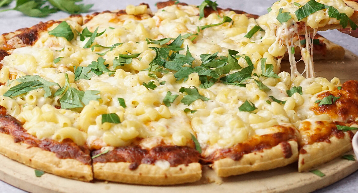 Macaroni & Cheese Pizza Recipe | Home Run Inn Pizza