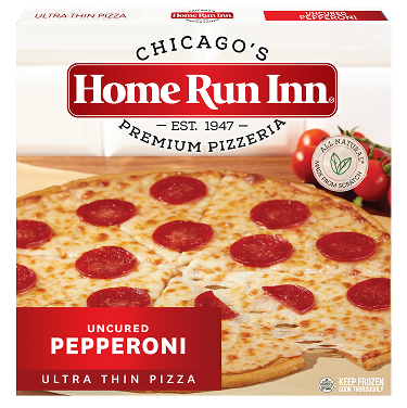 Home Run Inn Uncured Pepperoni Ultra Thin Pizza Box