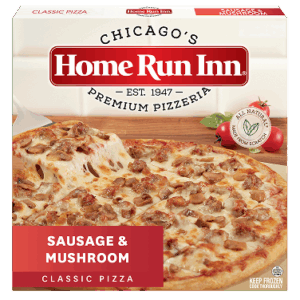 Home Run Inn Classic Sausage & Mushroom Pizza Box