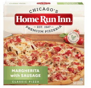 Home Run Inn Classic Margherita with Sausage Pizza Box