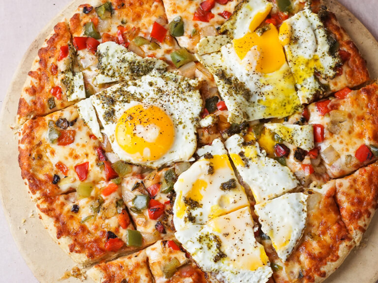Pesto Egg Pizza Recipe Home Run Inn Pizza