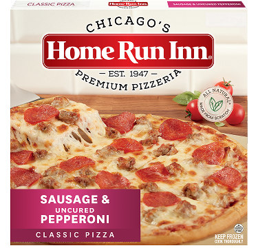 Home Run Inn Sausage & Uncured Pepperoni Classic Pizza Box