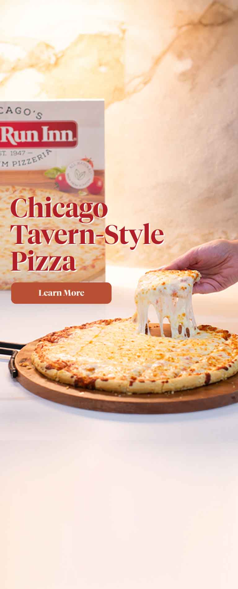 Cheese Pizza having a slice pulled with a cheese pull and a cheese pizza variety box