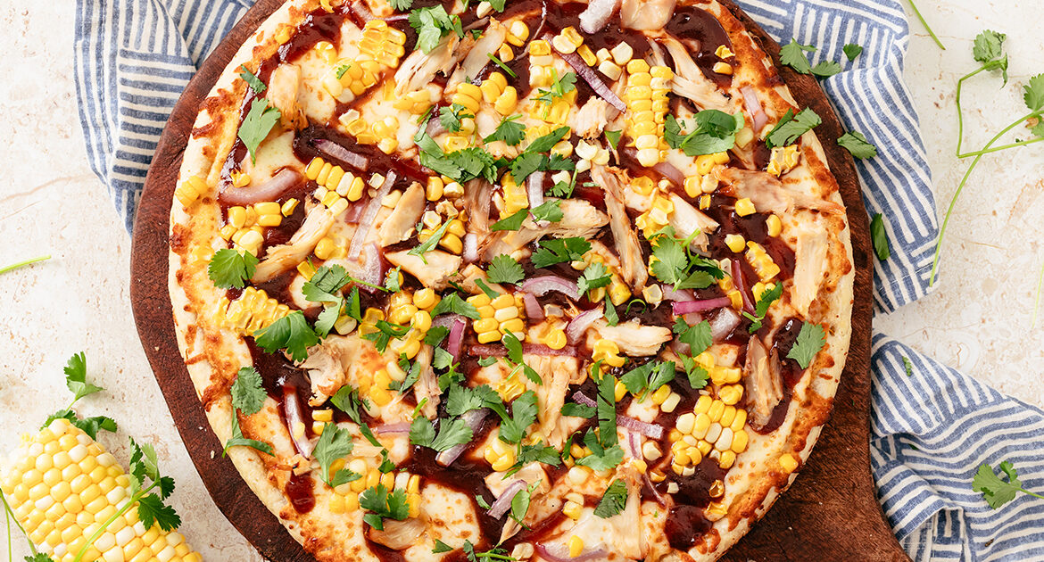 BBQ Chicken & Corn Pizza Recipe | Home Run Inn Pizza
