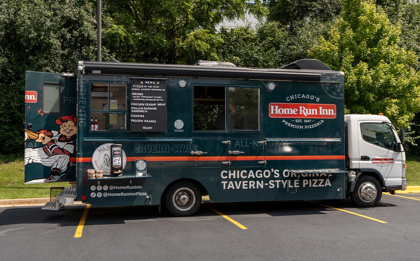 HRI Food truck set up in parking lot